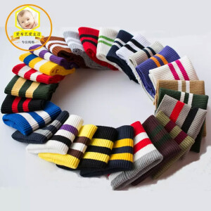 2*1秋冬纯棉针织粗螺纹袖口布料棒球服卫衣裤口收口罗口罗纹袖子