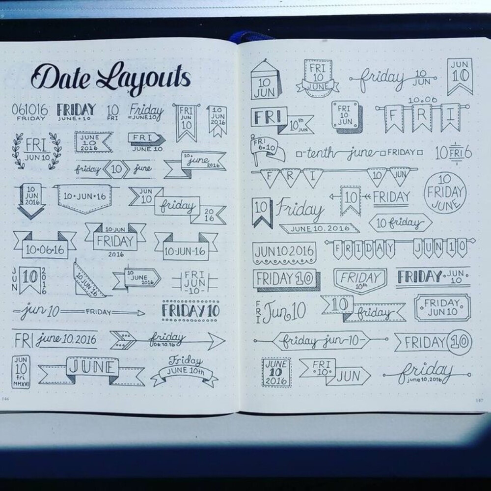 Date layouts 