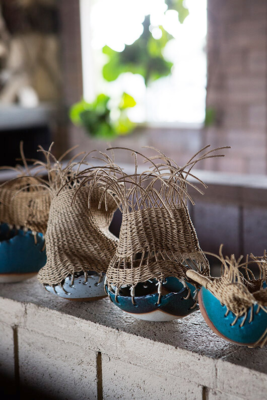 woven and ceramic home goods. / sfgirlbybay