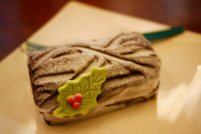 千万不要试星爸爸的树根形巧克力因为他就是一大坨巧克力以为里面有蛋糕的我还是太天真了齁死本宝宝了为了世界和平它应该做成布朗尼的！