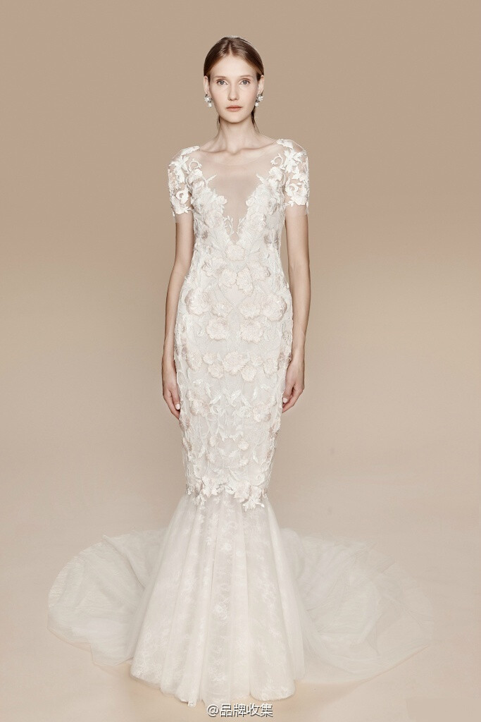 Marchesa Notte Bridal Fall 2017｜Marchesa的副线Marchesa Notte的首个婚纱系列~ 柔美、浪漫又带有些许华丽，美极了