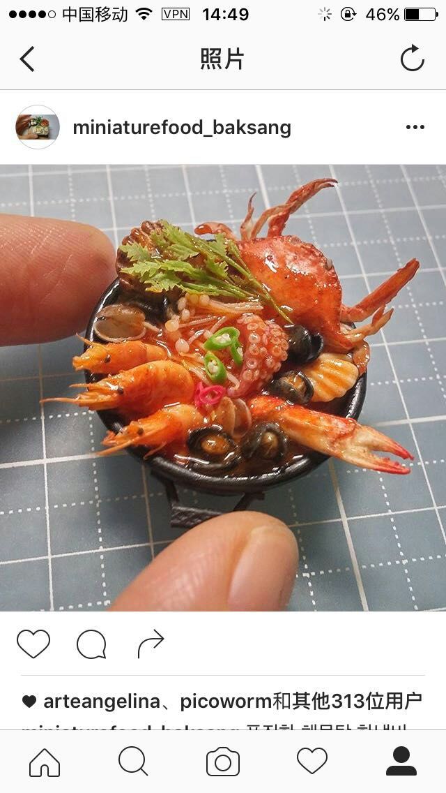  微缩 软陶 袖珍 miniature 迷你 娃屋 食玩 