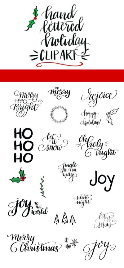 Brush lettering Christmas 