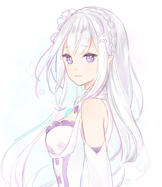 【来源P站，侵删】
画师：marin
艾米莉娅（亦译：爱蜜莉雅），《Re：从零开始的异世界生活》女主角。银发紫瞳，混血半精灵，银发美少女，EMT！
动漫二次元原创/同人画/插画/手绘/头像/壁纸/锁屏/背景/美少女/银长直/紫瞳/白丝/天然呆