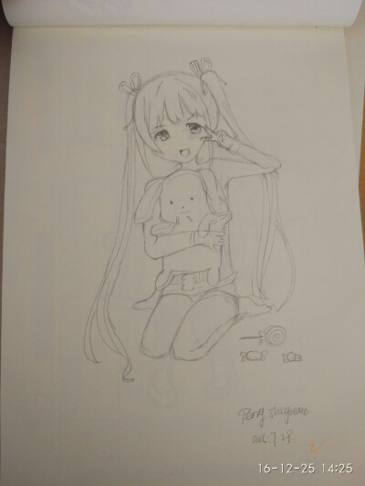 忽略她的眼睛画残了