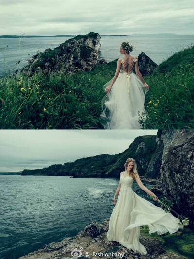 BHLDN 新季婚纱系列。取景于北爱尔兰的魔幻色彩风景区Dark Hedges，感觉这次推出了很多类型，简洁大方、素雅清新还是带有波西米亚风的浪漫的新娘都一一满足了，穿上随风舞动的浪漫婚纱是每位少女的终极梦想吧~