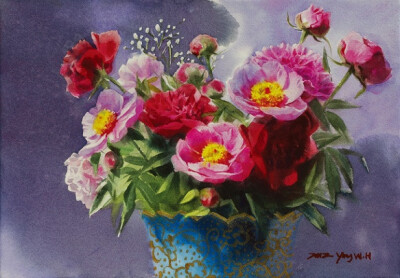 Yang Won Hui 水彩画