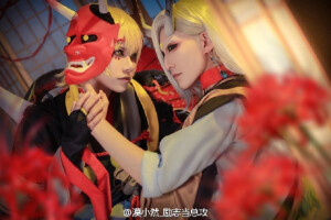 【COS正片】#阴阳师# #一目连# #般若# #阴阳师手游# 【般若@漠小然_励志当总攻 | 一目连@北齐后主_励志做总受 】【PHX THX@土狼摄影 】【STAFF@枣糕-下野病弃疗 @八字纹TAT 】这套两个人花了很多心思准备~服装道具包括彼岸花都是自己亲手制作的XD虽然累但是体会到了自己动手的乐趣23333光准备服...展开全文c