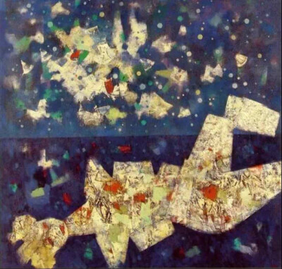 
图为画家Mordecai Ardon 的作品La Grand Poupee。
Mordecai Ardon习惯运用一系列复杂的象征意象沟通古今，以表达宇宙的奥秘。这躺着的胴体的每一寸肌肤和血脉，是不是驳杂地融汇着祖先、河流和山岳？
