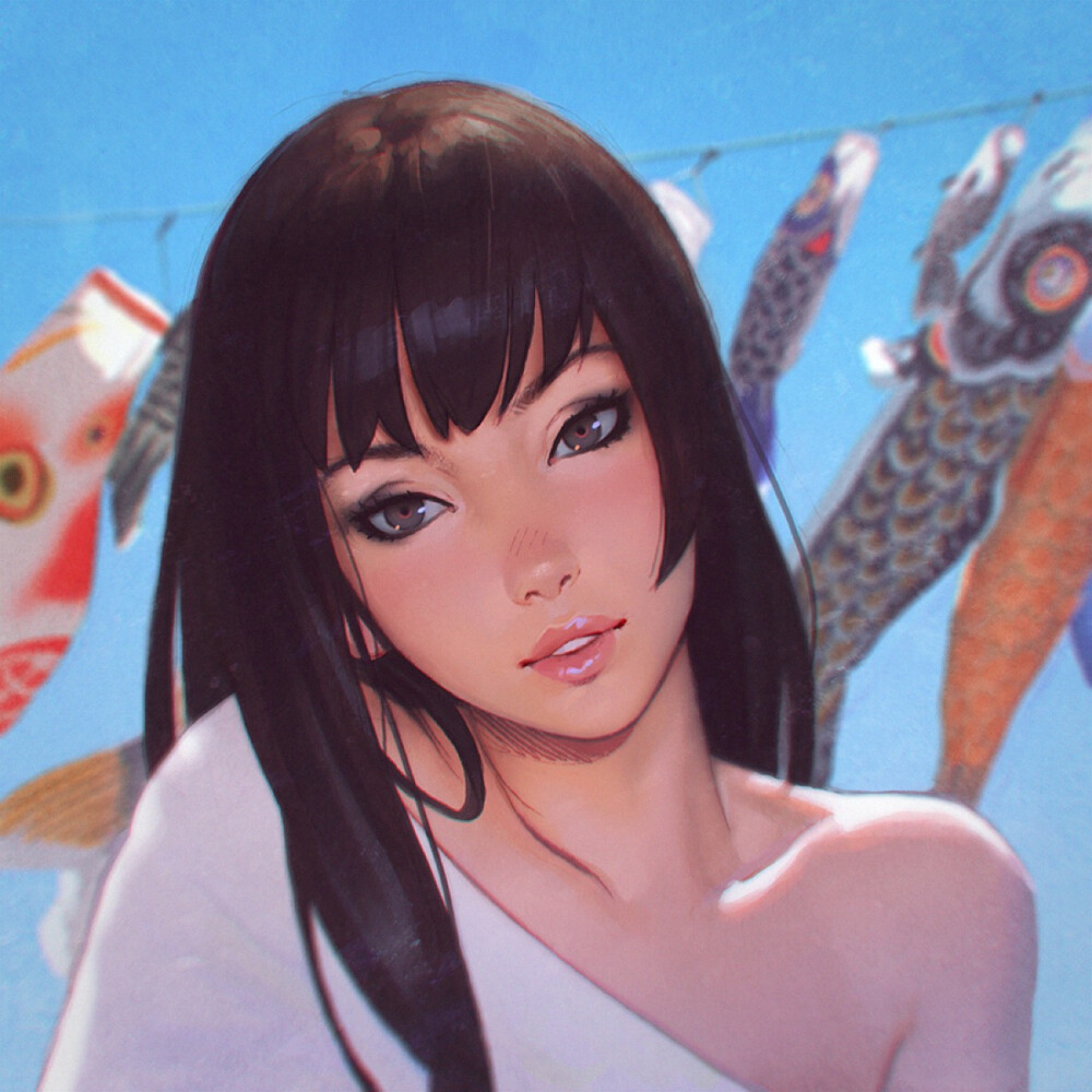 【画师：llya Kuvshinov】【头像】【人物】【CG】【手绘】【少女】【参考】【唯美】【无水印】