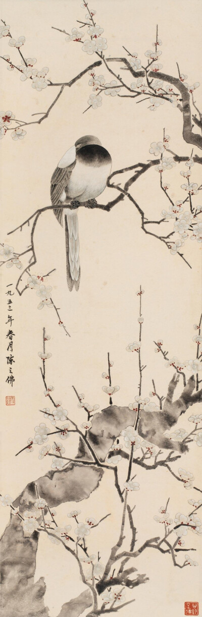 国画大师陈之佛工笔花鸟画精选