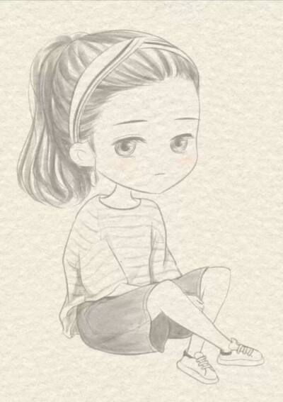 动漫素描女孩 - 高清图片,堆糖,美图壁纸兴趣社区
