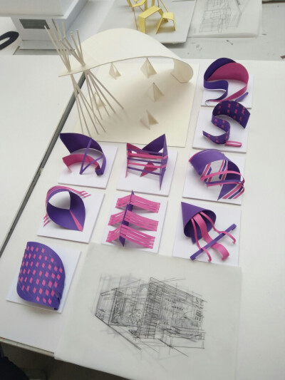 展示设计作业 手工 折纸 展示 展厅