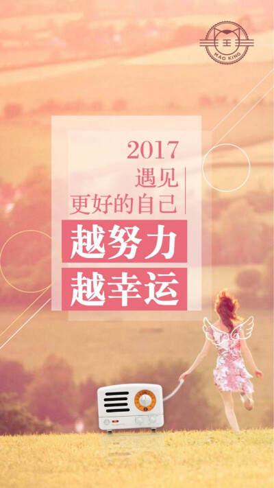 猫王小王子OTR：2017遇见更好的自己，越努力，越幸运！