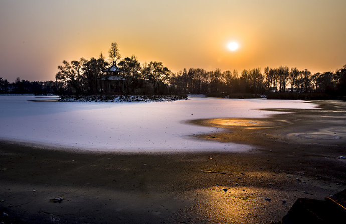 冬日水景