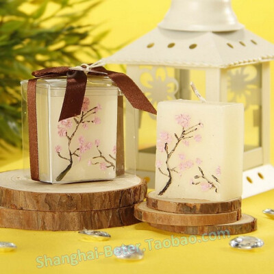 LZ006 Wedding Cake Candle in Gift Box with Ribbon