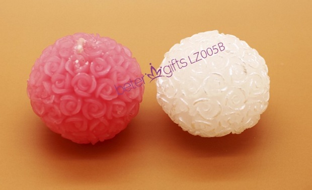 LZ005/B Rose Ball Candle Favor Wedding Souvenirs Bridal