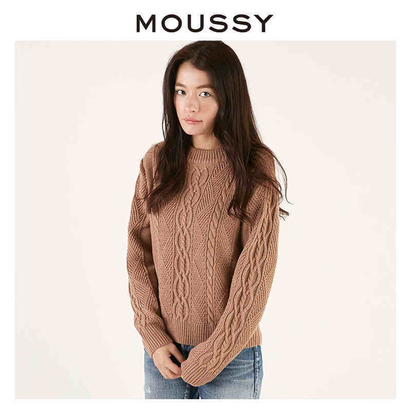 MOUSSY 2016新品 秋冬 百搭 编织衫 女 0109SA70-0550