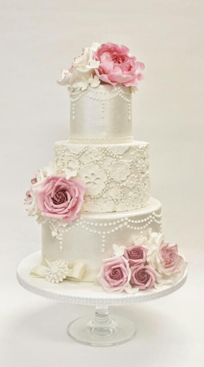 婚礼蛋糕婚礼甜品蕾丝蛋糕Lace Cake