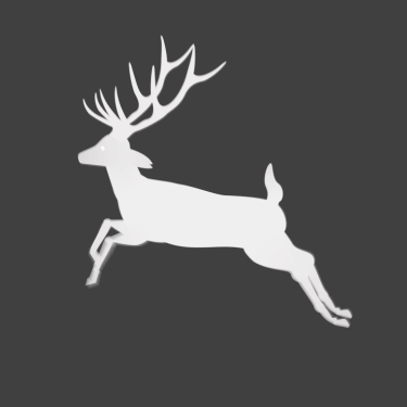 跳跃的麋鹿，驯鹿，GIF动态图，圣诞节素材，唯美小清新