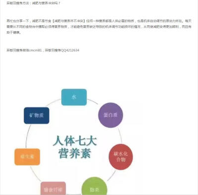 辰敏羽瘦身方法：减肥与营养冲突吗？