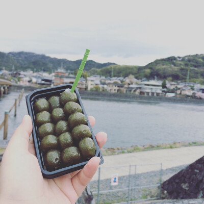 宇治。抹茶团子