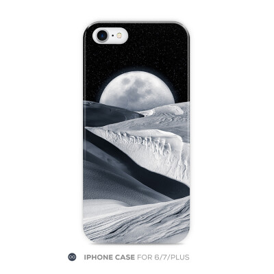 月球沙漠星空简约iphone7 6plus手机壳创意磨砂全包苹果6s软壳套