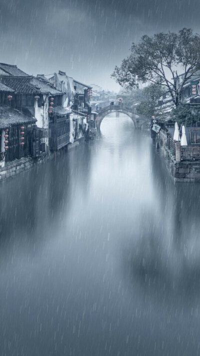 江南雨景