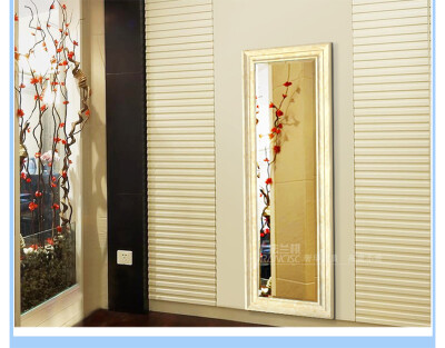 欧式简约 欧式简约 全身镜仿大理石框 欧式壁挂悬挂穿衣镜服