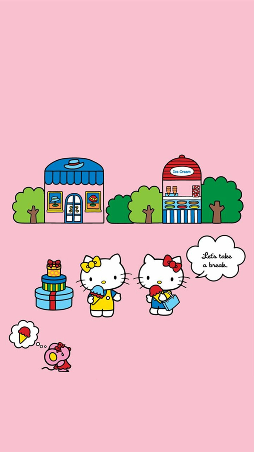 iphone壁纸hellokitty凯蒂kt猫