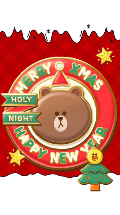 line friends 壁纸 iPhone 可妮兔布朗熊