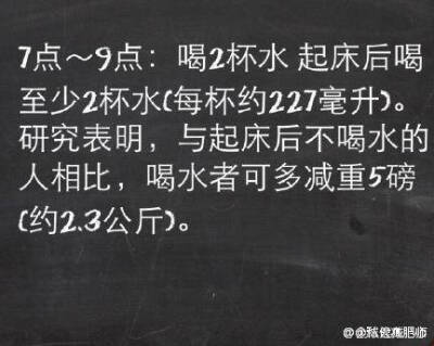 早餐：燕麦➕牛奶
（放入微波炉加热后少放点蜂蜜）
午餐：酸菜鱼➕一两米饭
晚餐：苹果
想减肥的人不用督促 每天督促的人 必定没有决心。
【最佳减脂肪时间表】只要在对的时间 做对的事，就能轻松达到…