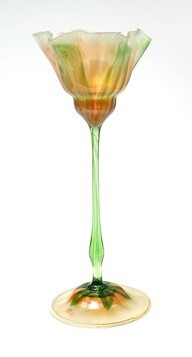 Tiffany Favrile flower form vase 13.5"-jllZT-图片