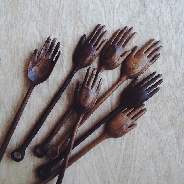 Hand serving spoons-WI2Mj-图片