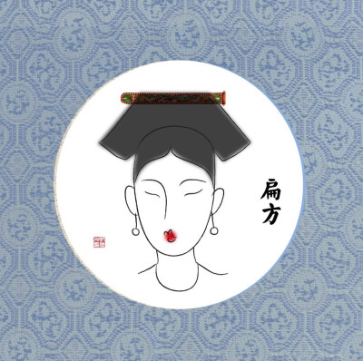 清宫后妃首饰 | 佩戴示意图。（图示首饰均为故宫博物院珍藏文物）