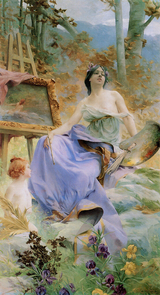 Paul François Quinsac (1858-1932) - La Peinture, 1896-zE2NG-图片