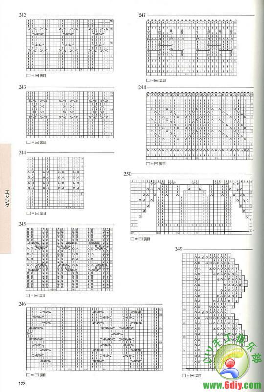 日本棒针花样编织250例（重新上传附件）--00015.jpg-jNiOW-图片