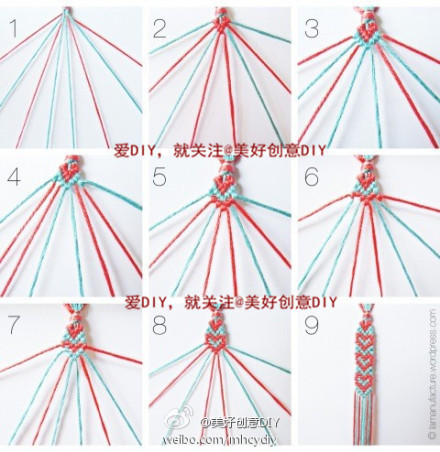 编手链的方法，还记得吗？小时候常常编呢~——更多有趣内容，请关注@美好创意DIY-mI2Nz-图片