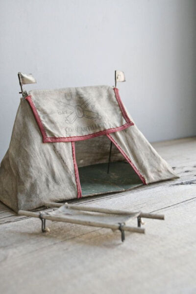 antique toy army tent-Tc2OT-图片