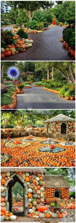 全球创意大搜刮用1200个南瓜建造的童话村庄！[爱你]-WQyNj-图片