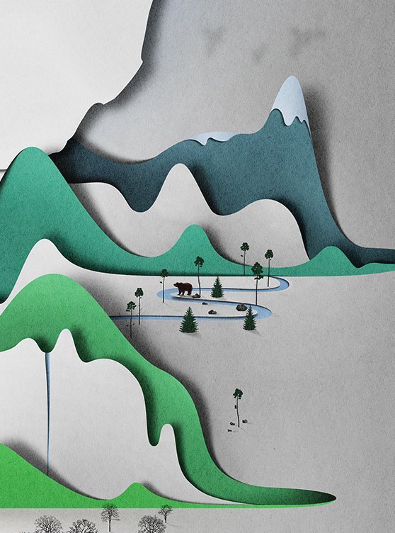 纯洁的剪纸艺术 Eiko Ojala #纸艺#-WFhZG-图片