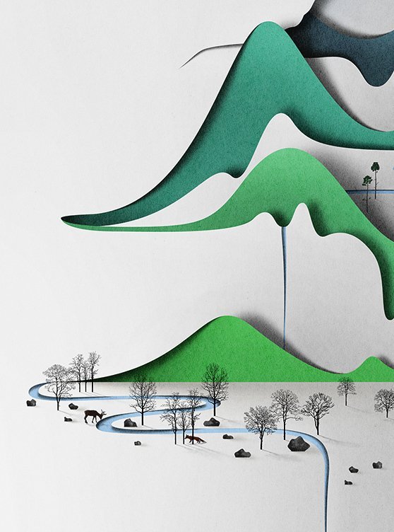 纯洁的剪纸艺术 Eiko Ojala #纸艺#-jEwOT-图片