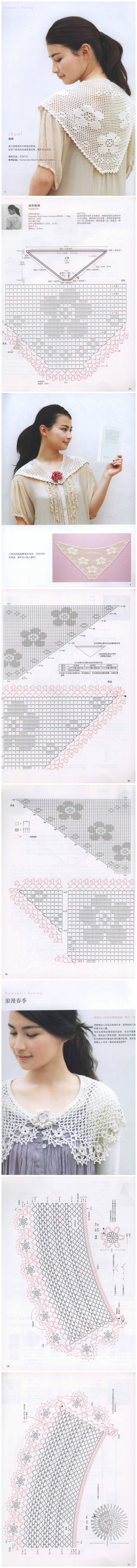 【钩出蕾丝般美丽生活の披肩】- #图解# #手工#-zkxMG-图片