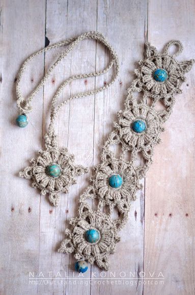 Outstanding Crochet: New small projects. Crochet jewelry.-Dc1Mj-图片