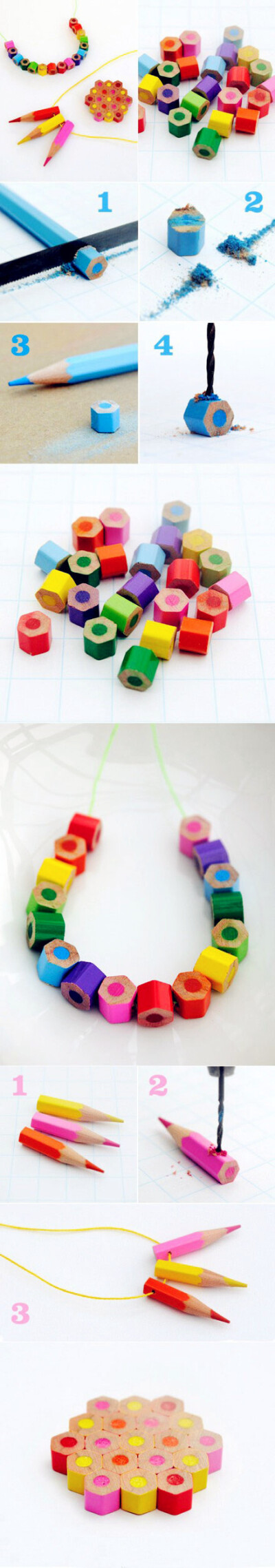 DIY Colored Pencil Necklace-mY1Zj-图片