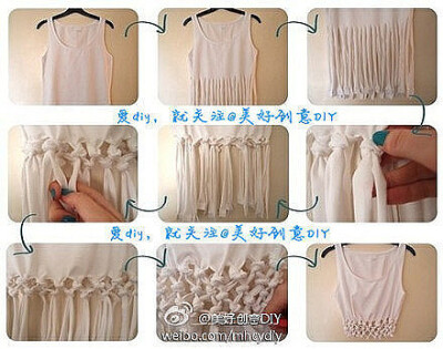 手工 衣服改造，旧衣变新衣 -TYyOW-图片