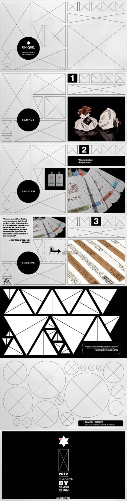 【万能商务PPT模板】使用线条进行排版的创意//@PPTSTORE: 【最新商务PPT模板】 万能模板带两套风格页面 想要哪种您做主！-zg0Yz-图片