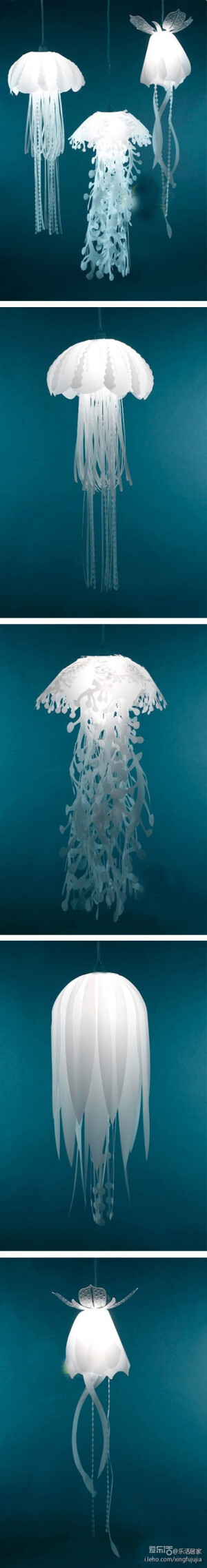 梦幻的水母吊灯 把家也打造成迷人的海底世界~-zI3NG-图片