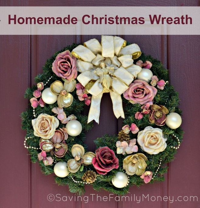 Homemade Christmas Wreath With Angel ~ My DIY Version-DhhN2-图片