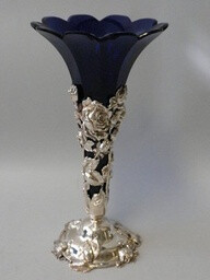 antique art nouveau vase sterling silver-WJjZj-图片